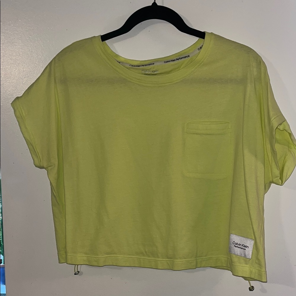 Calvin Klein Women's Yellow Crop Top